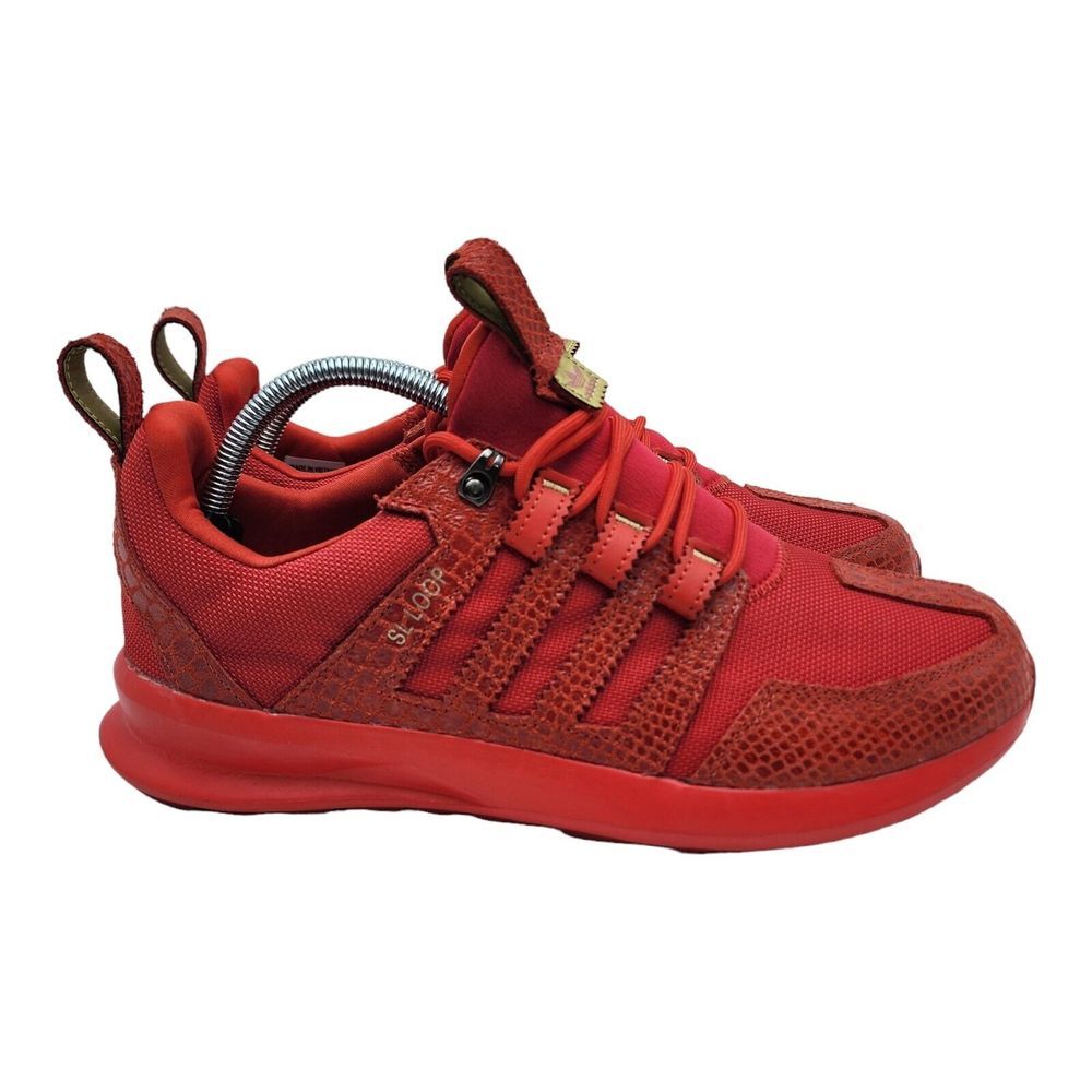 ADIDAS SL Loop Runner TR Size 10.5 Red Crocodile Men's Sneaker (S85682) Shoes